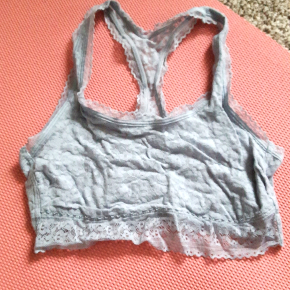 Gap Body lace bralette grey